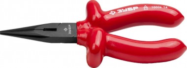 Тонкогубцы &quot;ЭЛЕКТРИК&quot; ЗУБР, диэлектрические, двухслойные, высоковольтные до ~1000В, маслобензостойкая рукоятка, 160мм, 2214-3-16_z02 — Официальный партнер ЗУБР в России