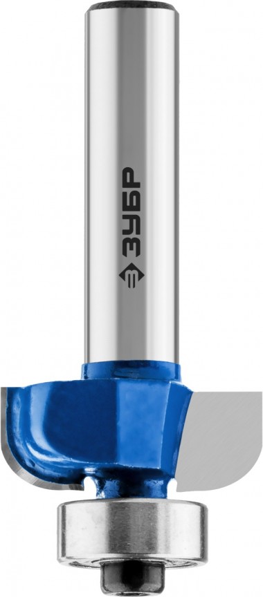 Фреза кромочная калевочная №2, D= 31,8мм, рабочая длина-14мм, радиус-9,5мм, хв.-8мм, d-12,7мм, ЗУБР Профессионал — Официальный партнер ЗУБР в России