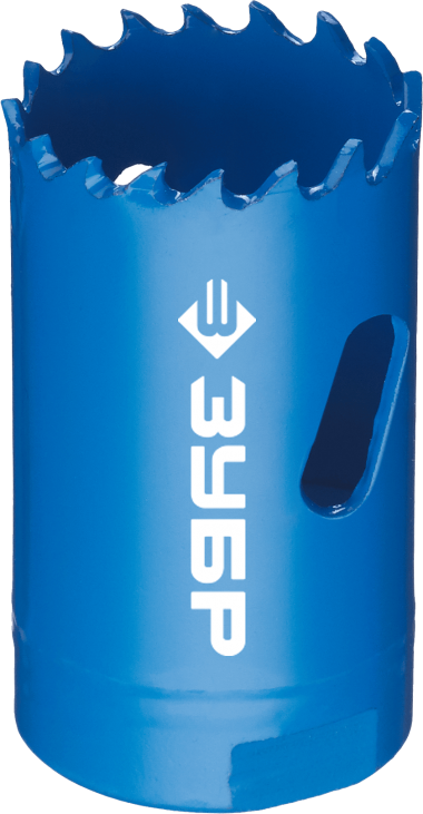 Коронка биметаллическая d-35мм, быстрорежущая сталь, глубина сверления до 38мм, ЗУБР 29531-035_z01 — Официальный партнер ЗУБР в России