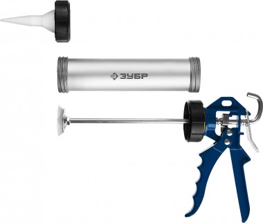 Пистолет для герметика ЗУБР &quot;ПРОФЕССИОНАЛ&quot;, закрытый, алюминиевый корпус, 600мл — Официальный партнер ЗУБР в России