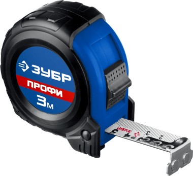 Рулетка ЗУБР 3 м х 16 мм, ударостойкий, обрезиненный корпус, 34056-03-16_z02 — Официальный партнер ЗУБР в России