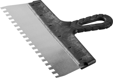 Шпатель ЗУБР &quot;МАСТЕР&quot; ФАСАДНЫЙ, нержавеющее полотно, 300мм, зуб 8х8мм — Официальный партнер ЗУБР в России