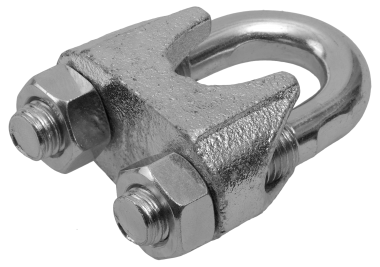 Зажим троса DIN 741, 5мм, 2 шт, оцинкованный, ЗУБР Профессионал — Официальный партнер ЗУБР в России