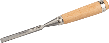 Стамеска-долото &quot;Классик&quot; с деревянной ручкой, хромованадиевая, 12мм, ЗУБР — Официальный партнер ЗУБР в России