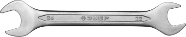 Рожковый гаечный ключ 22 x 24 мм, ЗУБР — Официальный партнер ЗУБР в России