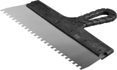 Шпатель ЗУБР &quot;МАСТЕР&quot; ФАСАДНЫЙ, нержавеющее полотно, 300мм, зуб 6х6мм — Официальный партнер ЗУБР в России