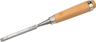 Стамеска-долото &quot;Классик&quot; с деревянной ручкой, хромованадиевая, 10мм, ЗУБР — Официальный партнер ЗУБР в России