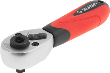 Трещотка ЗУБР &quot;МАСТЕР&quot; для торцовых головок и бит (1/4&quot;), Cr-V, 72 зубца, хроматированное покрытие — Официальный партнер ЗУБР в России