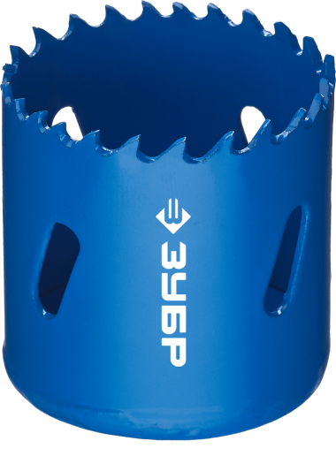 Коронка биметаллическая d-40мм, быстрорежущая сталь, глубина сверления до 38мм, ЗУБР 29531-040_z01 — Официальный партнер ЗУБР в России