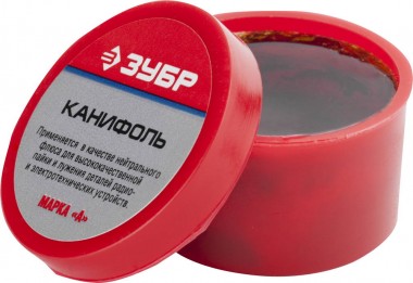 Канифоль ЗУБР для паяльных работ, пластиковая банка, 20г — Официальный партнер ЗУБР в России