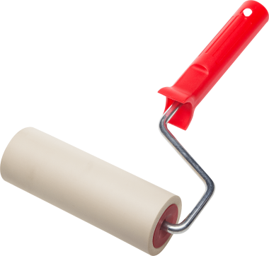 Валик прижимной ЗУБР "ЭКСПЕРТ" в сборе, резиновый, бюгель 8мм, 48x140мм &mdash; Официальный партнер ЗУБР в России