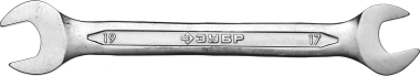 Рожковый гаечный ключ 17 x 19 мм, ЗУБР — Официальный партнер ЗУБР в России