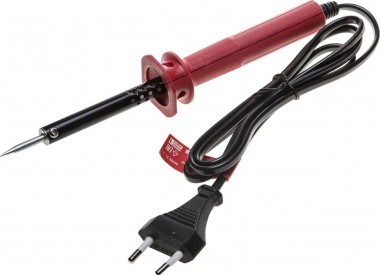 Электропаяльник ЗУБР &quot;МАСТЕР&quot; с пластмассовой рукояткой и долговечным жалом, форма конус, 25Вт 55400-25_z01 — Официальный партнер ЗУБР в России