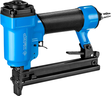 Степлер (скобозабиватель) пневматический для скоб тип 53F (10-22 мм) и тип 140 (10-14 мм), ЗУБР — Официальный партнер ЗУБР в России