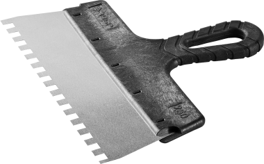 Шпатель ЗУБР &quot;МАСТЕР&quot; ФАСАДНЫЙ, нержавеющее полотно, 250мм, зуб 8х8мм — Официальный партнер ЗУБР в России