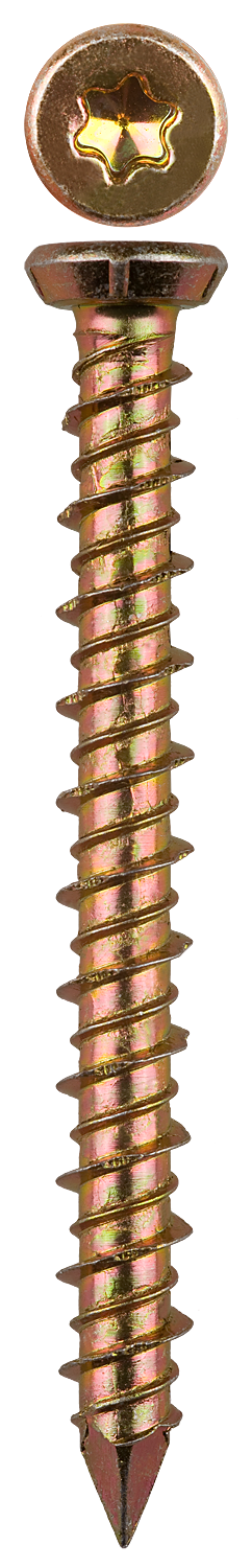 Шурупы ШБ-Х по бетону, 92 х 7.5 мм, 4 шт, хроматированные, ЗУБР Профессионал — Официальный партнер ЗУБР в России