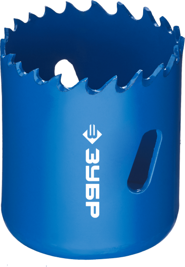 Коронка биметаллическая d-44мм, быстрорежущая сталь, глубина сверления до 38мм, ЗУБР 29531-044_z01 — Официальный партнер ЗУБР в России