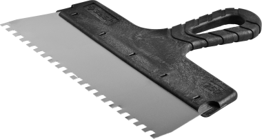 Шпатель ЗУБР &quot;МАСТЕР&quot; ФАСАДНЫЙ, нержавеющее полотно, 250мм, зуб 6х6мм — Официальный партнер ЗУБР в России