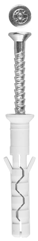 Дюбель-гвоздь нейлоновый, потайный бортик, 8 x 60 мм, 60 шт, ЗУБР Профессионал фото 1 &mdash; Официальный партнер ЗУБР в России