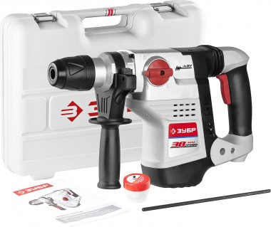 Перфоратор SDS-Max, ЗУБР ЗПМ-38-1100 ЭК, 8 Дж, 300-600 об/мин, 1950-3900 уд/мин, 8 кг, 1100 Вт, кейс — Официальный партнер ЗУБР в России