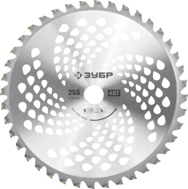 Нож для триммера НТ-40 ЗУБР 255 мм, 40T, 71150 Мастер — Официальный партнер ЗУБР в России