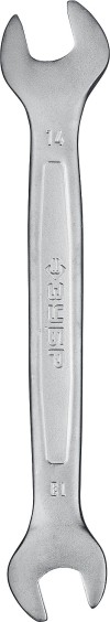 Рожковый гаечный ключ ЗУБР 13х14 мм, Cr-V сталь, хромированный, 27010-13-14_z01 Профессионал фото 2 — Официальный партнер ЗУБР в России