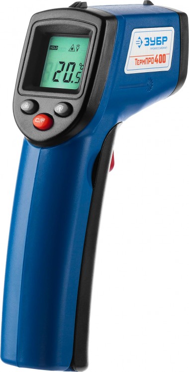 Пирометр инфракрасный, -50°С +380°С, ТермПро-400, ЗУБР Профессионал — Официальный партнер ЗУБР в России