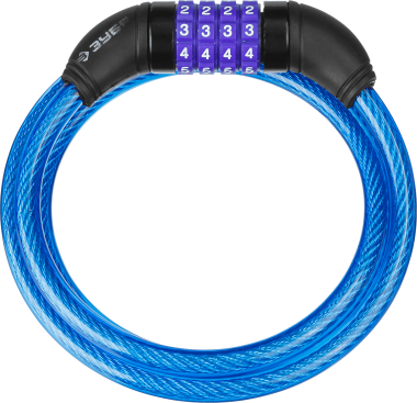 Замок ЗУБР &quot;ПРОФЕССИОНАЛ&quot;, тросовый, кодовый, с изменяемым кодом, длина троса - 1200мм, d 10мм — Официальный партнер ЗУБР в России