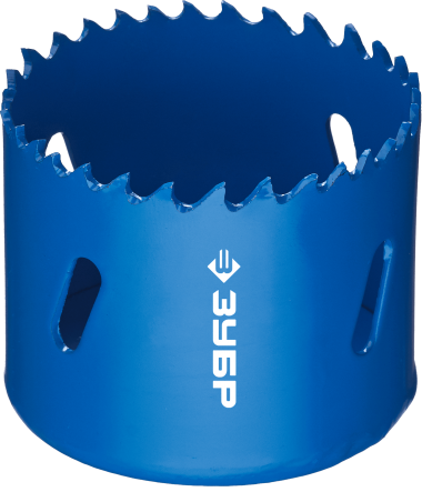 Коронка биметаллическая d-54мм, быстрорежущая сталь, глубина сверления до 38мм, ЗУБР 29531-054_z01 — Официальный партнер ЗУБР в России