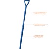 ЗУБР черенок экстрапрочный пластиковый морозостойкий для снеговых лопат, с рукояткой, длина -1160 мм, цвет синий. фото 2 — Официальный партнер ЗУБР в России