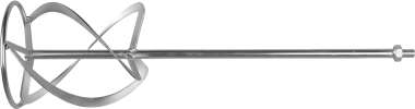 Насадка, ЗУБР ЗМРН-1-120-02, перемешивание снизу-вверх, М14, d=120 мм, L=590 мм &mdash; Официальный партнер ЗУБР в России