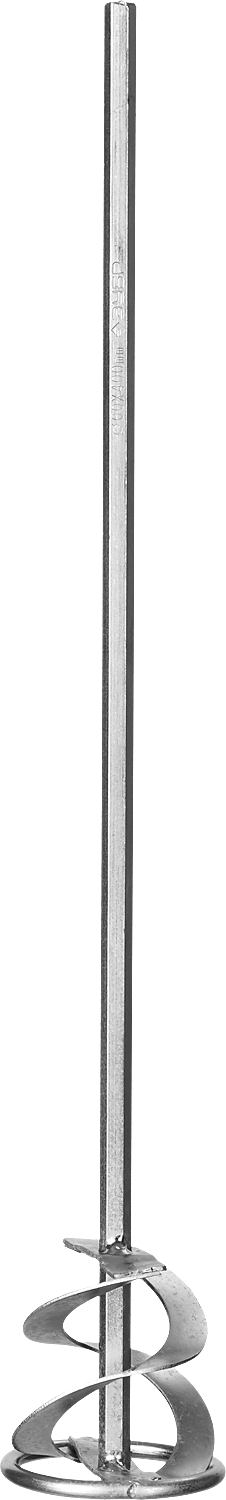 Миксер ЗУБР &quot;ПРОФЕССИОНАЛ&quot; для красок, шестигранный хвостовик, оцинкованный, на подвеске, 60х400мм, 0603-06-40_z02 — Официальный партнер ЗУБР в России