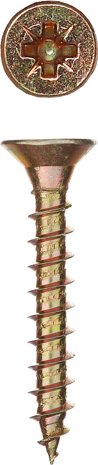 Саморезы СУ-Ж универсальные, 35 х 3.5мм, 500 шт, желтый цинк, ЗУБР — Официальный партнер ЗУБР в России