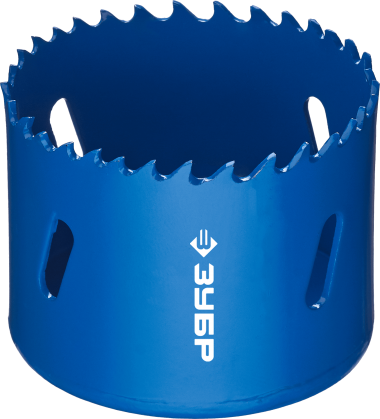 Коронка биметаллическая d-57мм, быстрорежущая сталь, глубина сверления до 38мм, ЗУБР 29531-057_z01 — Официальный партнер ЗУБР в России