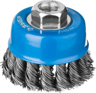 ЗУБР &quot;ПРОФЕССИОНАЛ&quot;. Щетка чашечная для УШМ, стальная жгутированная проволока 0,5мм, 65ммхМ14, 35275-065_z02 — Официальный партнер ЗУБР в России