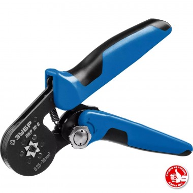 ПКР-10-6 пресс-клещи для втулочных наконечников, 0.25-10 мм.кв, ЗУБР серия «ПРОФЕССИОНАЛ» 22678 — Официальный партнер ЗУБР в России