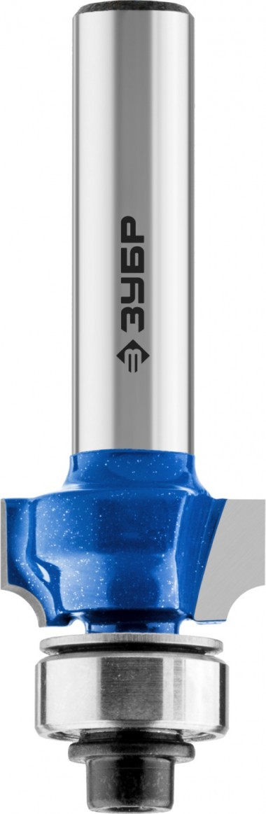 Фреза кромочная калевочная №1, D= 31,8мм, рабочая длина-15мм, радиус-9,5мм, хв.-8мм, d-12,7мм, ЗУБР Профессионал — Официальный партнер ЗУБР в России