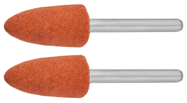 Конус ЗУБР абразивный шлифовальный на шпильке, P 120, d 9,5x19,0х3,2 мм, L 45мм, 2шт — Официальный партнер ЗУБР в России