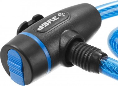 Замок ЗУБР &quot;ПРОФЕССИОНАЛ&quot;, тросовый, 3 ключа в комплекте, длина троса 1200мм, d 10мм — Официальный партнер ЗУБР в России