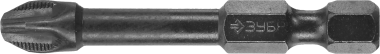 Биты ЗУБР &quot;ПРОФИ&quot; Phillips, тип хвостовика E 1/4&quot;, PH3, 50мм, 2шт, на карточке — Официальный партнер ЗУБР в России