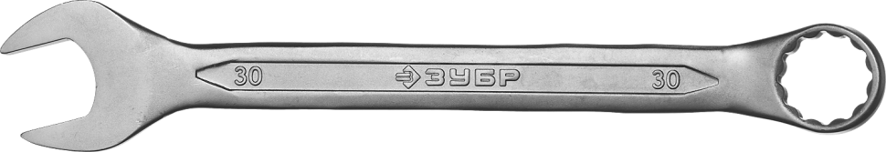 Комбинированный гаечный ключ 30 мм, ЗУБР фото 1 — Официальный партнер ЗУБР в России
