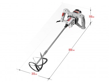 Миксер ЗУБР МР-1050-1 строительный, 2-скоростной,1050Вт, 0-500/0-700 об/мин, М14 патрон, перемешивание &quot;вверх/вниз&quot; — Официальный партнер ЗУБР в России