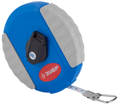 Мерная лента ЗУБР &quot;ЭКСПЕРТ&quot;, стальное полотно с нейлоновым покрытием, двухкомпонентный ударопрочный корпус, 10м — Официальный партнер ЗУБР в России