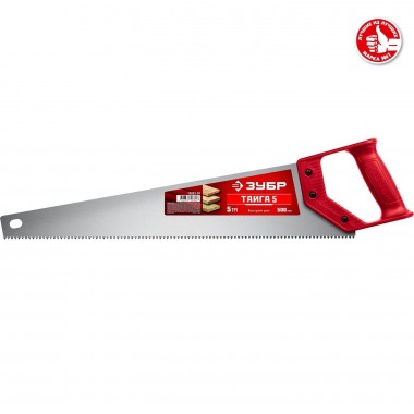 Ножовка для быстрого реза ЗУБР &quot;ТАЙГА-5&quot; 500мм, 5TPI, рез вдоль и поперек волокон, для крупных и средних заготовок, фанеры, ДСП, МДФ 15083-50 — Официальный партнер ЗУБР в России