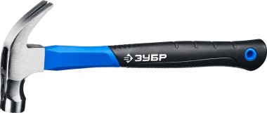 Молоток-гвоздодер ЗУБР 450 г, с фиберглассовой рукояткой, с магнитом 20356-450_z01 — Официальный партнер ЗУБР в России