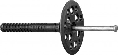 Дюбель для изоляционных материалов полипропиленовый, металлический стержень, 10 x 90 мм, 100 шт, ЗУБР — Официальный партнер ЗУБР в России