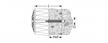 Дюбель для изоляционных материалов полипропиленовый, металлический стержень, 10 x 90 мм, 100 шт, ЗУБР — Официальный партнер ЗУБР в России