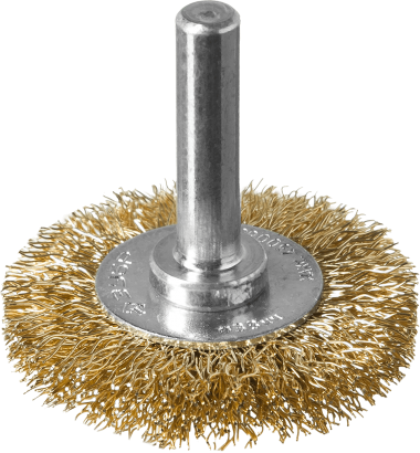 Щетка-крацовка &quot;Зубр&quot; дисковая для дрели, 38мм, латунированная проволока 0,3мм &quot;ПРОФЕССИОНАЛ&quot;, 3520-038_z02 — Официальный партнер ЗУБР в России