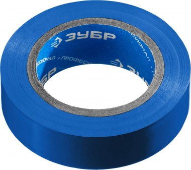 ЗУБР Электрик-10 Изолента ПВХ, напряжение до 6000В, не поддерживает горение, 10м, (0,13х15мм), синяя, 1233-73_z02 — Официальный партнер ЗУБР в России