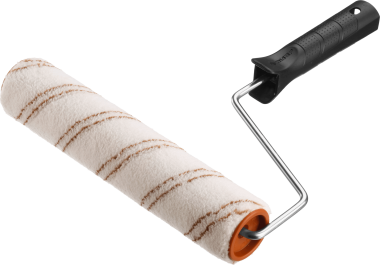 Валик малярный &quot;ОПТИМА-МИКРОТЕКС&quot;, пропитки и средства защиты древесины, микрофибра, ворс 7 мм, бюгель 6 мм, 40х180мм, ЗУБР — Официальный партнер ЗУБР в России